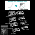 4pcs/lot Transparent Spiral Based Ring Tools Spring Coil Ring Size Adjuster Guard Tightener Reducer Resizing Tool For Jewelry